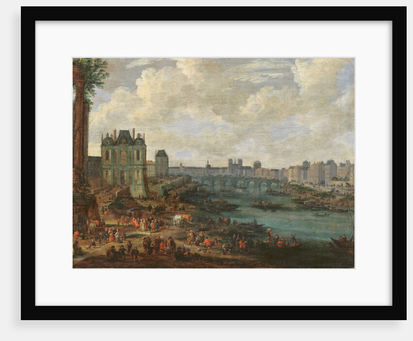 The Seine and La Porte de la Conférence, c.1689 by Pieter I Casteels