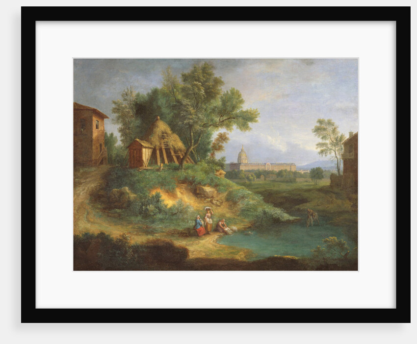 Hotel des Invalides, view from the Grenouillere by Jean-Francois the Younger Millet