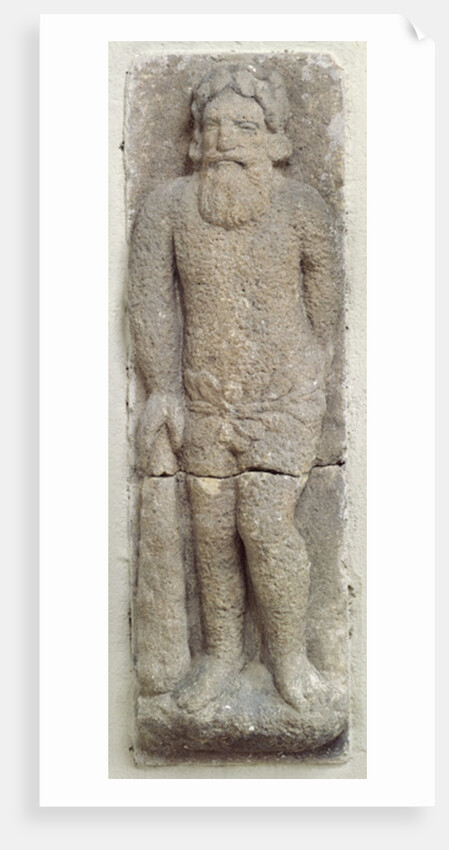 A Savage Man Holding His Club by French School