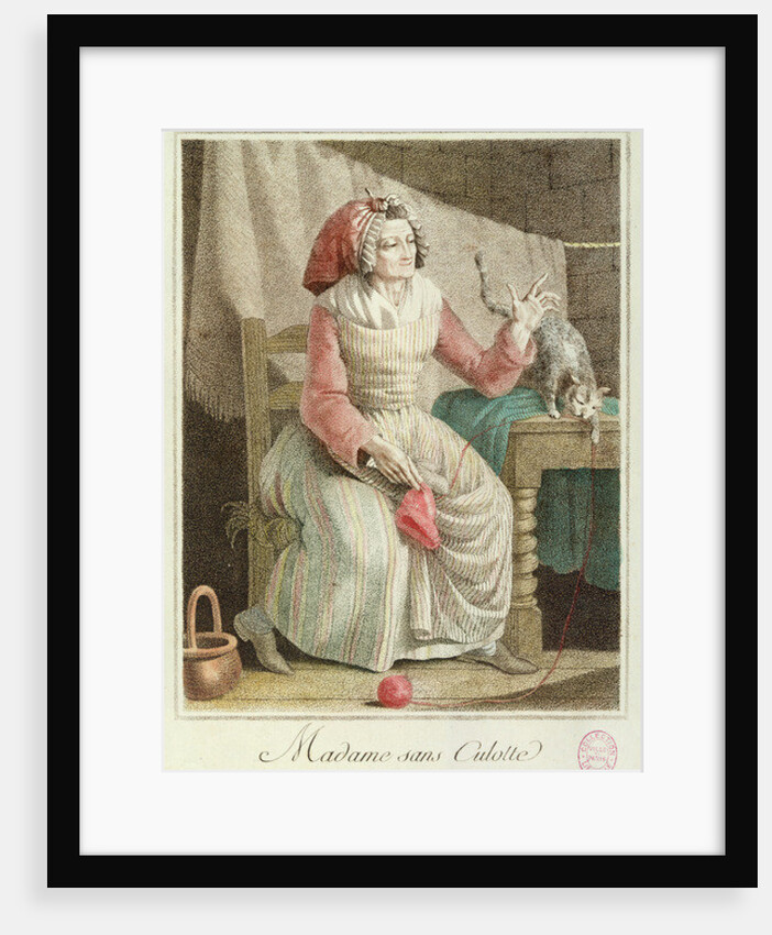 Madame Sans-Culotte, 1792 by French School