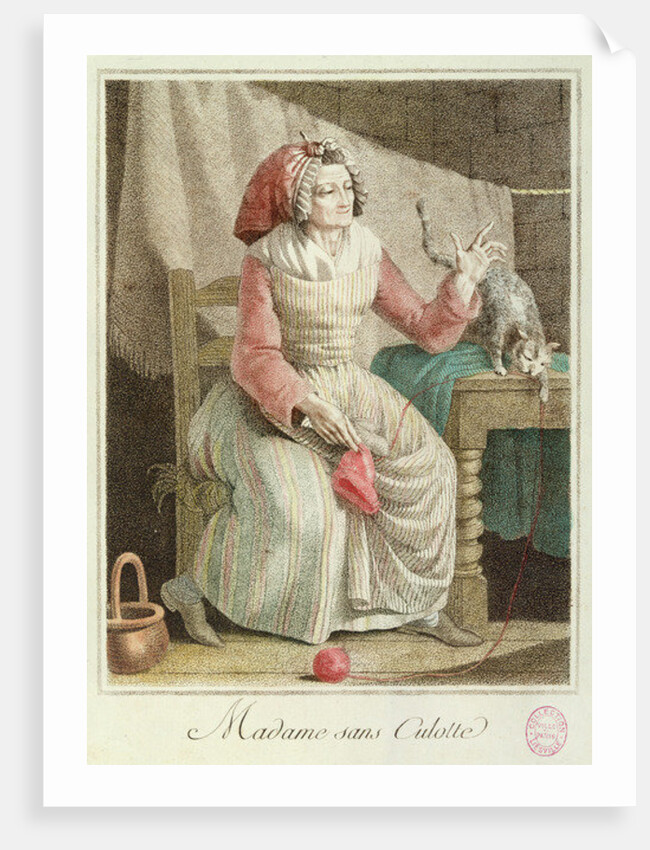 Madame Sans-Culotte, 1792 by French School