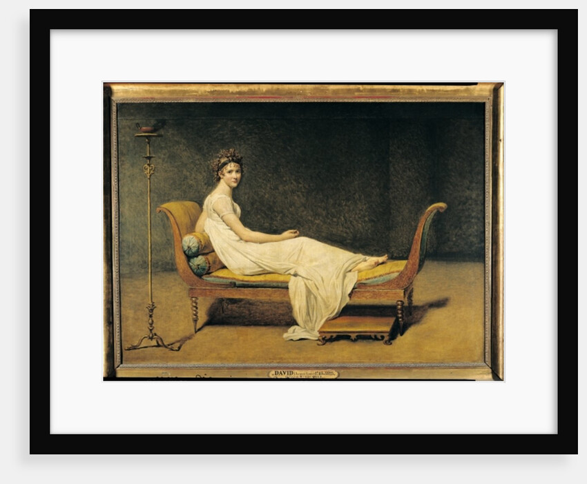 Madame Recamier, 1800 by Jacques Louis David