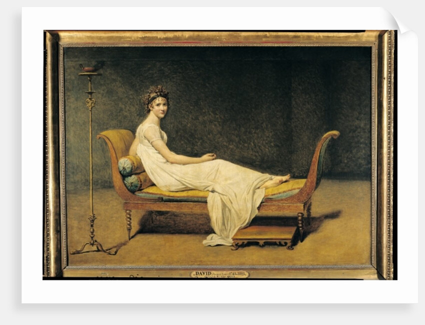 Madame Recamier, 1800 by Jacques Louis David