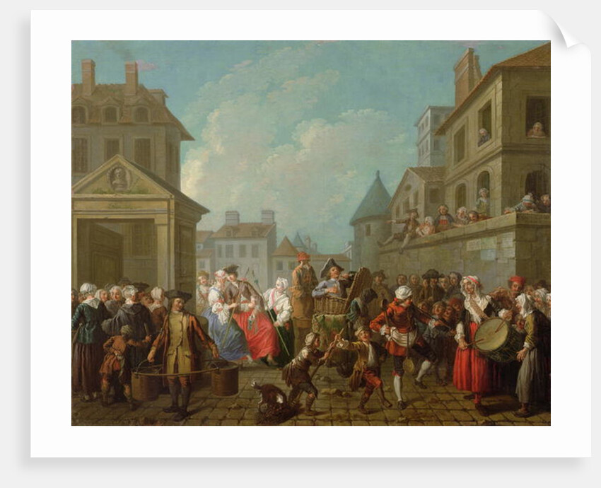 Street Carnival in Paris, 1757 by Etienne Jeaurat