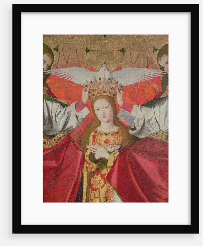 Detail of the Coronation of the Virgin, 1453-54 by Enguerrand Quarton