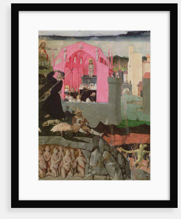 Mass of St Gregory the Great, Moses, resurrection of the dead by Enguerrand Quarton