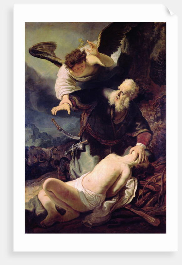 The Angel Stopping Abraham from Sacrificing Isaac, 1636 by (studio of) Rembrandt Harmensz. van Rijn