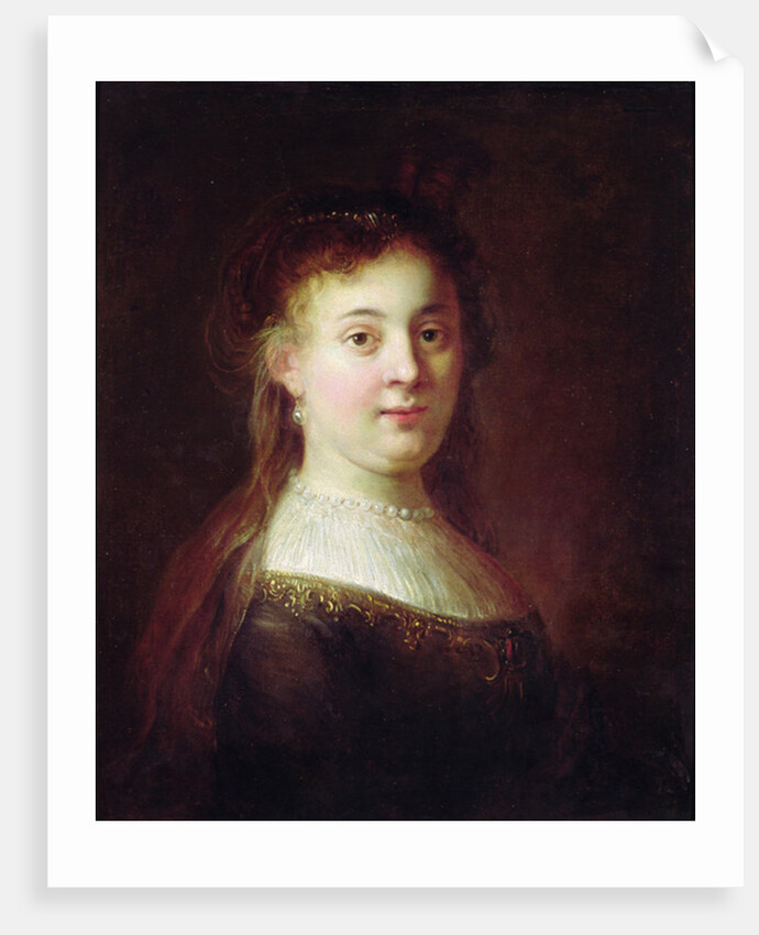 Portrait of Saskia van Uylenburch, c.1633 by Rembrandt Harmensz. van Rijn