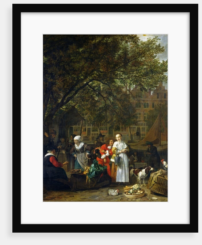 A Herb Market in Amsterdam by Gabriel Metsu