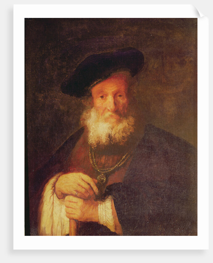 Portrait of an Old Man by Rembrandt Harmensz. van Rijn