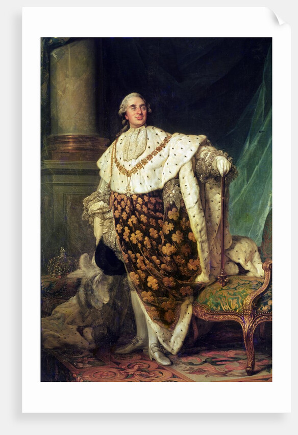 Full-length Portrait of Louis XVI, King of France and Navarre by Joseph Siffred Duplessis