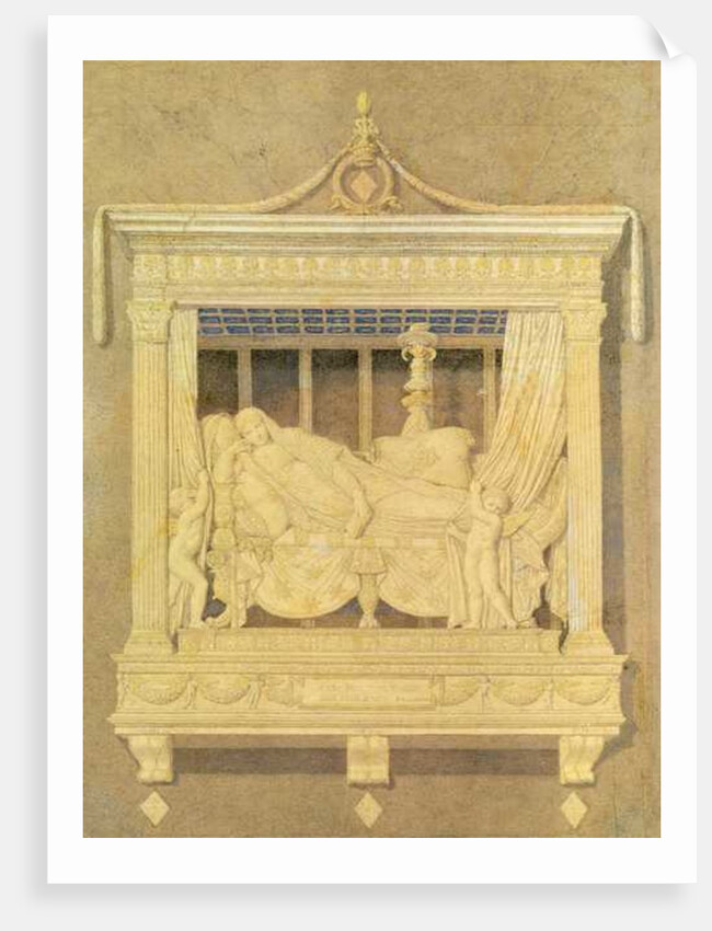 Draft for the Tomb of Lady Montague, 1860 by Jean Auguste Dominique Ingres