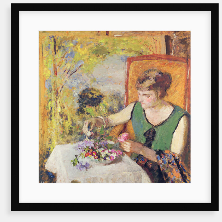 Woman with a Bouquet of Flowers, 1925 by Edouard Vuillard