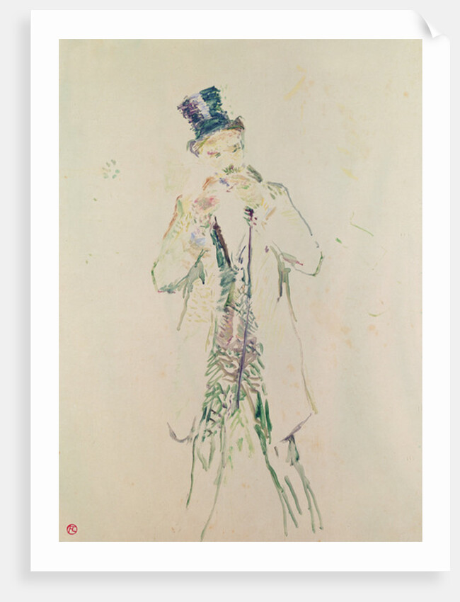 A Standing Gentleman Lighting his Cigar, 1885 by Henri de Toulouse-Lautrec