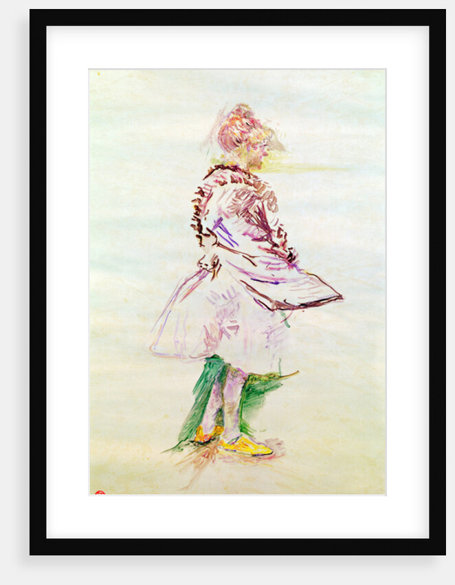 The Profile of a Standing Dancer, 1887 by Henri de Toulouse-Lautrec