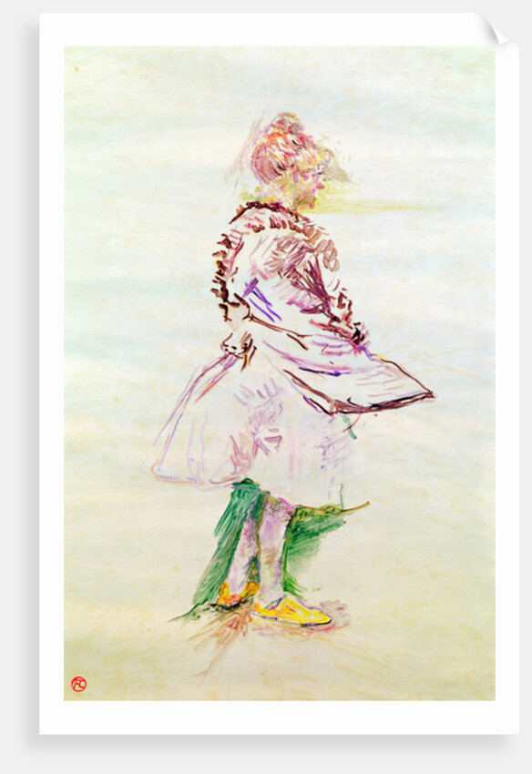 The Profile of a Standing Dancer, 1887 by Henri de Toulouse-Lautrec