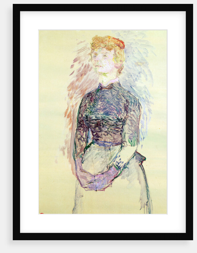 Woman Standing, study for 'A Batignolles de Bruant', 1888 by Henri de Toulouse-Lautrec