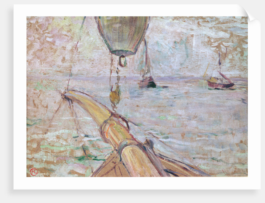 View of Arcachon from the Front of the Yacht Cocorico, 1889 by Henri de Toulouse-Lautrec