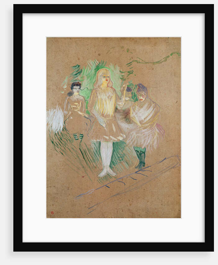 Three Figures at the Folies-Bergères, 1894 by Henri de Toulouse-Lautrec