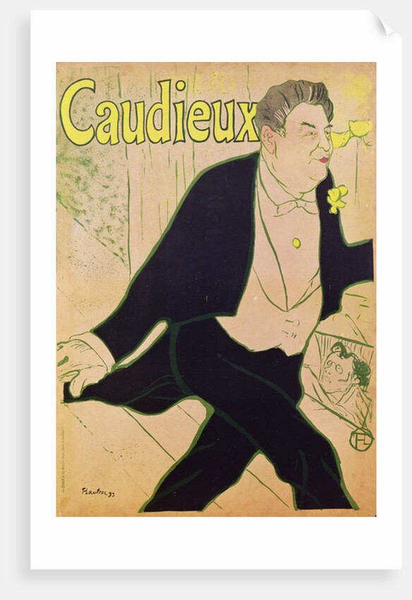 Caudieux, 1893 by Henri de Toulouse-Lautrec