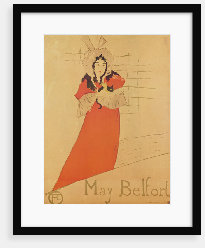 May Belfort, 1895 by Henri de Toulouse-Lautrec