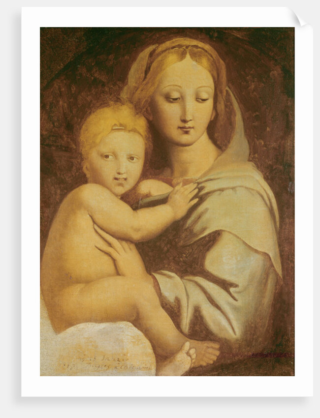 Madonna of the Candelabra by Jean Auguste Dominique Ingres