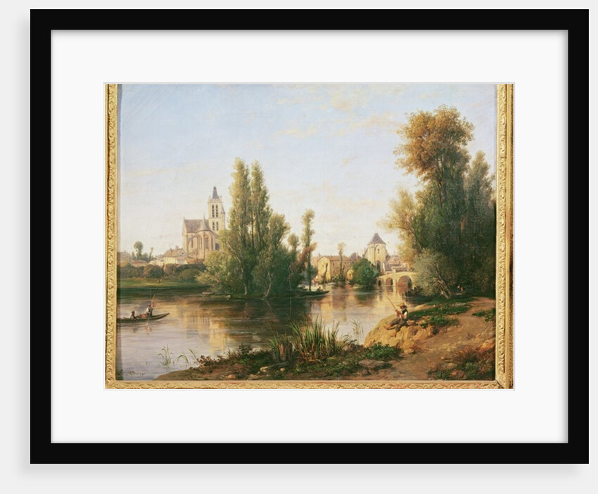 Moret-sur-Loing by Francois Antoine Leon Fleury