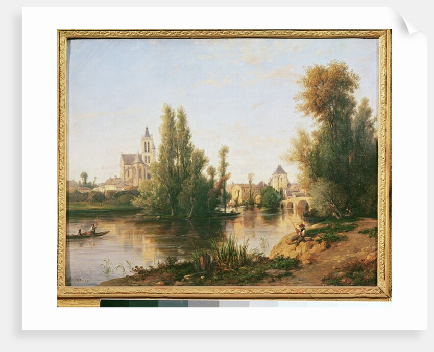 Moret-sur-Loing by Francois Antoine Leon Fleury