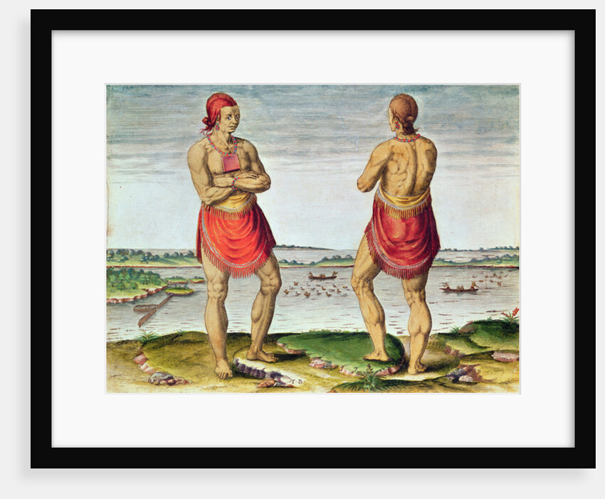 Admiranta Narratio..., Chief Roanoack, 1585-1588 by Theodor de Bry