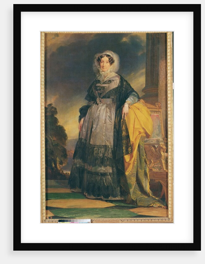 Portrait of Adelaide of Orléans, Mademoiselle de Chartres, known as Madame Adelaide, 1842 by Franz Xaver Winterhalter