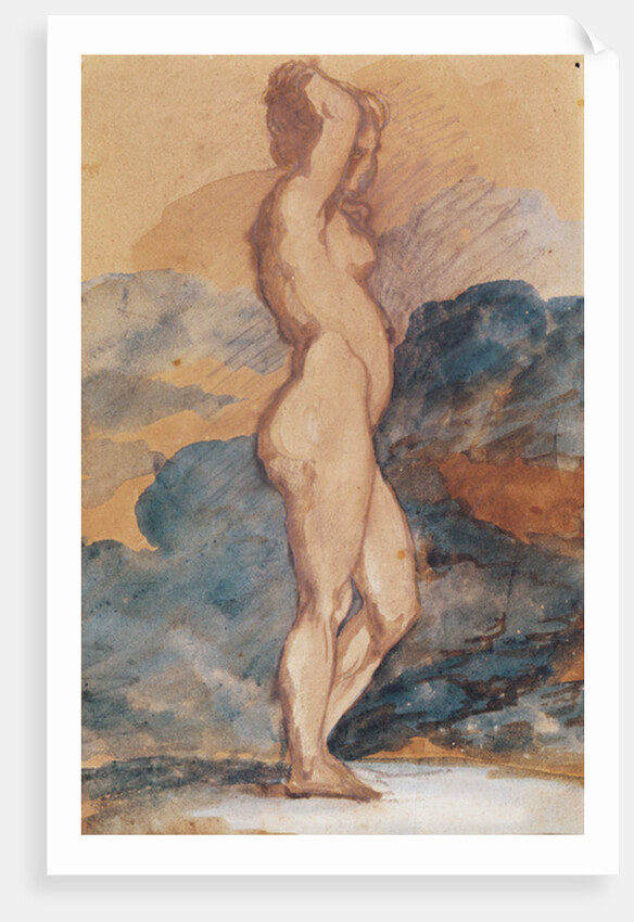 Study of a Nude Woman by Theodore Gericault