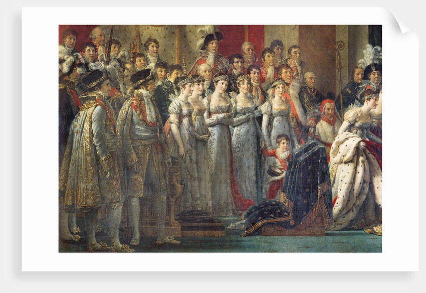 The Consecration of the Emperor Napoleon I and the Coronation of Empress Joséphine in Notre-Dame Cathedral, 2nd December 1804, 1805-07 by Jacques Louis David