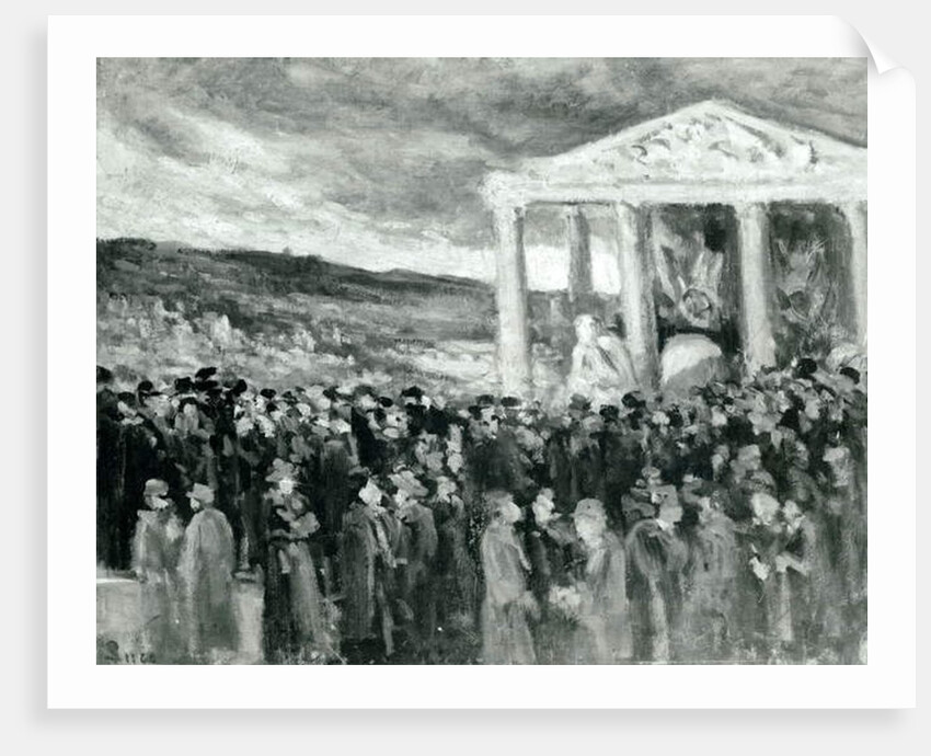 Burial of Auguste Rodin at the Villa des Brillants, 1917 by Maximilien Luce