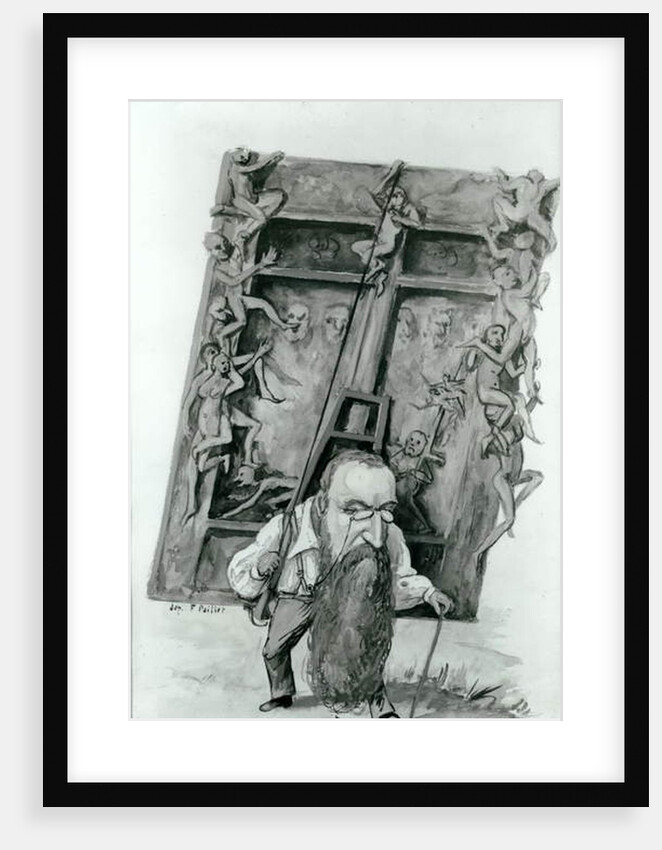 Portrait of Auguste Rodin bearing the gates of Hell by Fernand Paillet