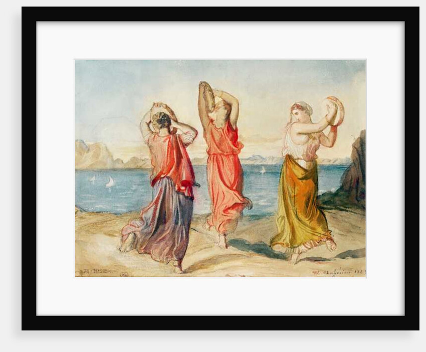 Three Tambourine Dancers, 1843 by Theodore Chasseriau