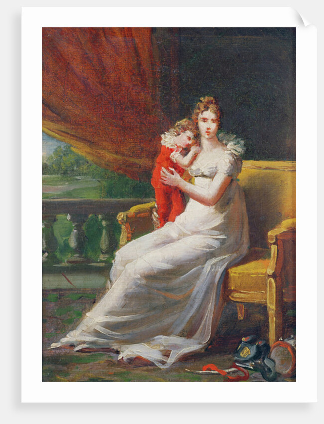 Marie-Louise holding in her arms the King of Rome by Francois Pascal Simon Baron Gerard
