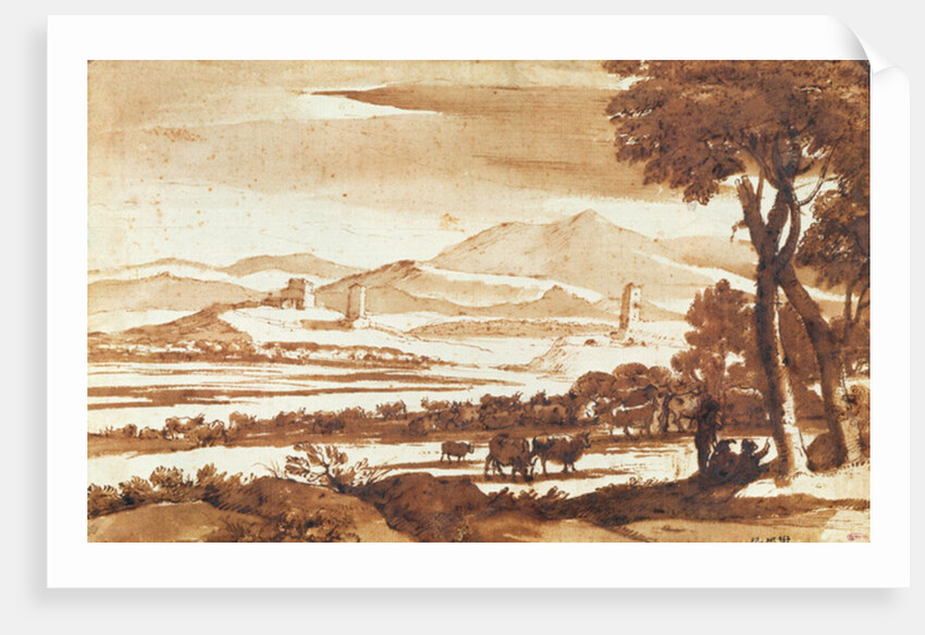 Landscape of the Roman Countryside, 1643 by Claude Lorrain