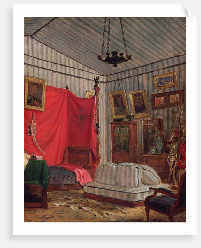The apartment of Count de Mornay, rue de Verneuil, Paris, 1833 by Ferdinand Victor Eugene Delacroix