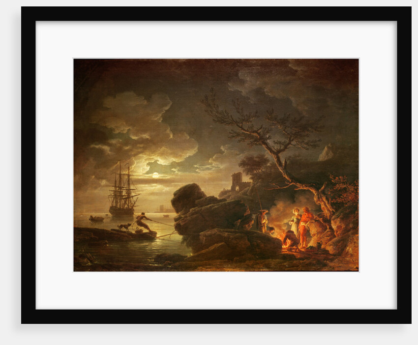Landscape by the Light of the Moon by Claude Joseph Vernet
