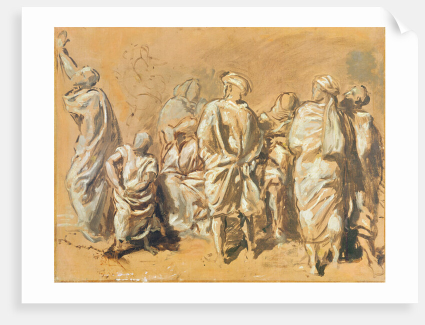 Study for the Descent from the Cross for the Church of Saint-Philippe-du-Roule: the Jews by Theodore Chasseriau