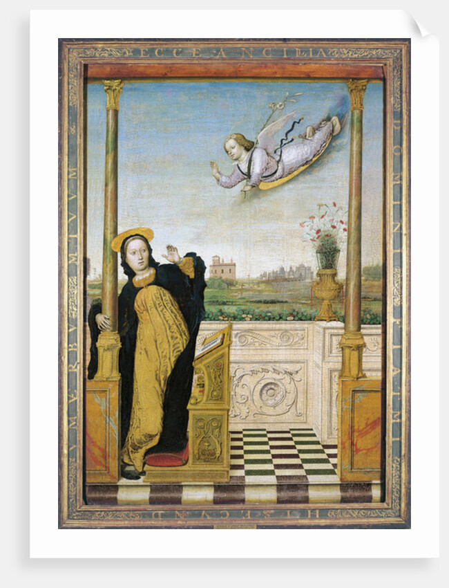 Triptych, central panel: the Annunciation by Carlo Braccesco