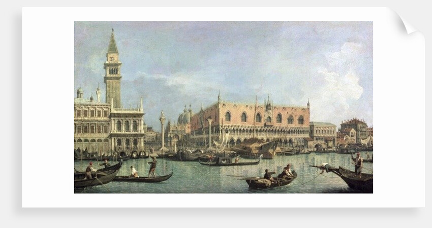 The Molo and the Piazzetta San Marco, Venice, 18th century by Canaletto
