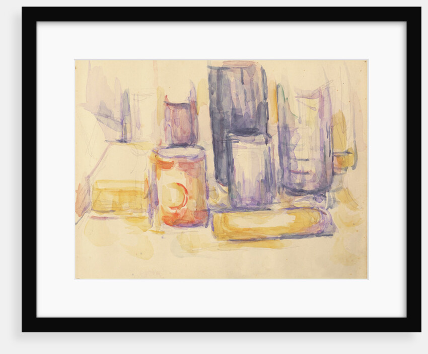 Kitchen Table: Pots and Bottles, 1902-06 by Paul Cezanne