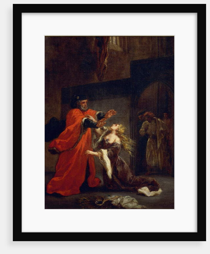 Othello, Act I, Scene 3: Desdemona at the feet of her father, 1852 by Ferdinand Victor Eugene Delacroix
