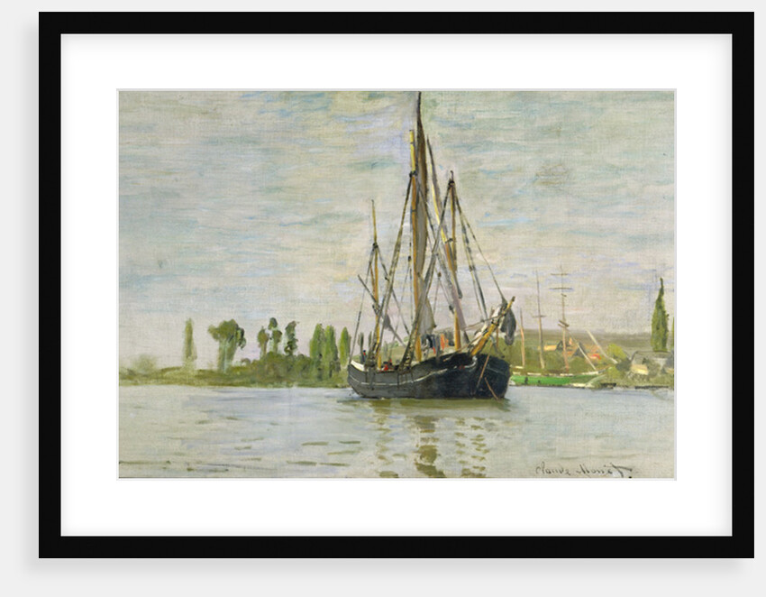 The Chasse-Marée at Anchor, c.1871-72 by Claude Monet