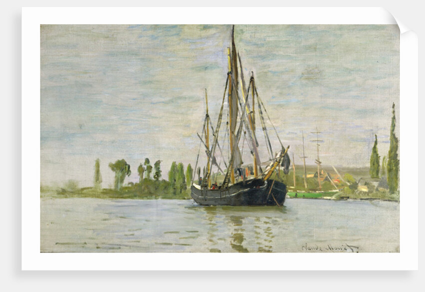 The Chasse-Marée at Anchor, c.1871-72 by Claude Monet
