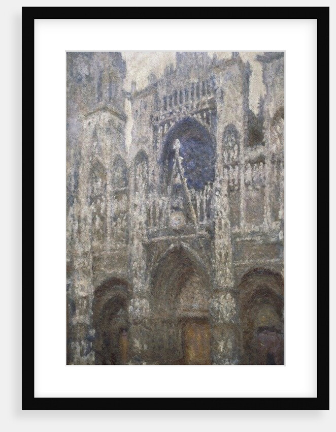 Rouen Cathedral, the west portal, Harmony in Grey, 1894 by Claude Monet