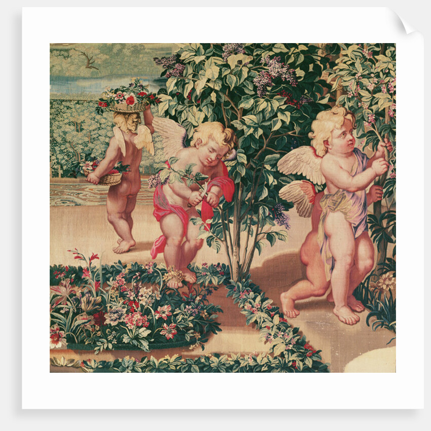 Children Gardening, woven at the Atelier des Gobelins by Charles Le Brun