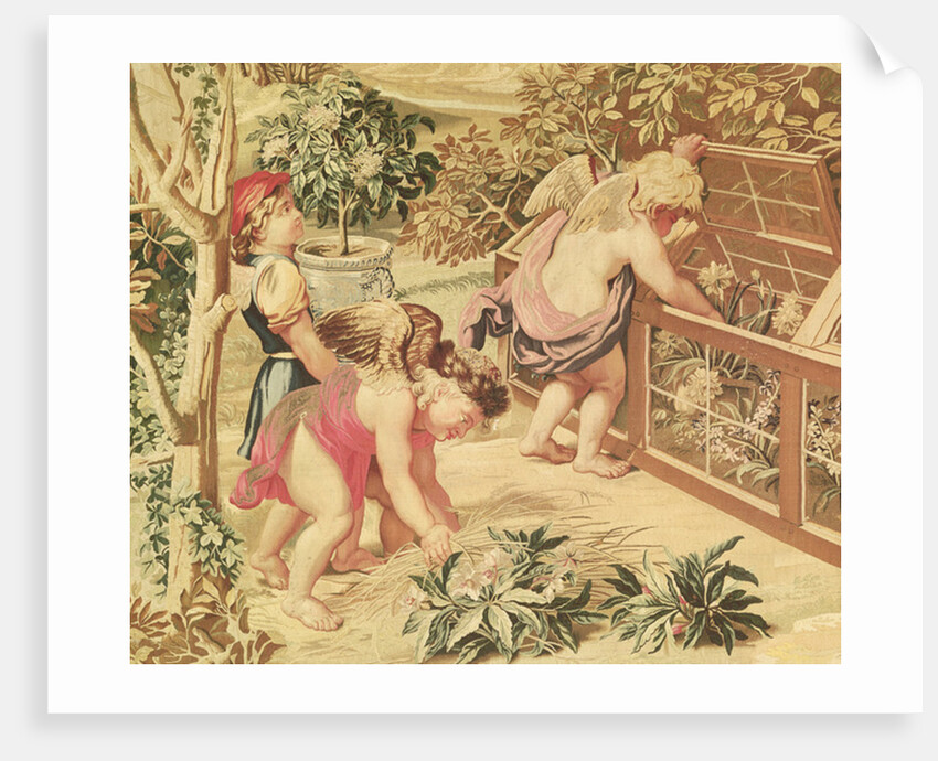 Children Gardening by Charles Le Brun