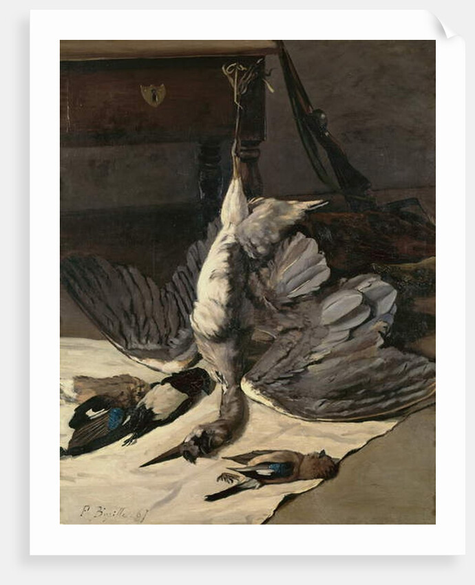 Still Life with Heron, 1867 by Jean Frederic Bazille